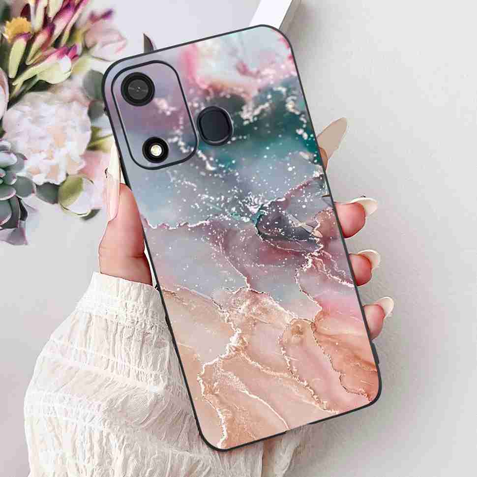 Fashion Butterfly For Itel A27 A27 Case Soft TPU Silicone Black Cover For Itel A27 ITEL P17 Luxury Flower Protective Casing Bags