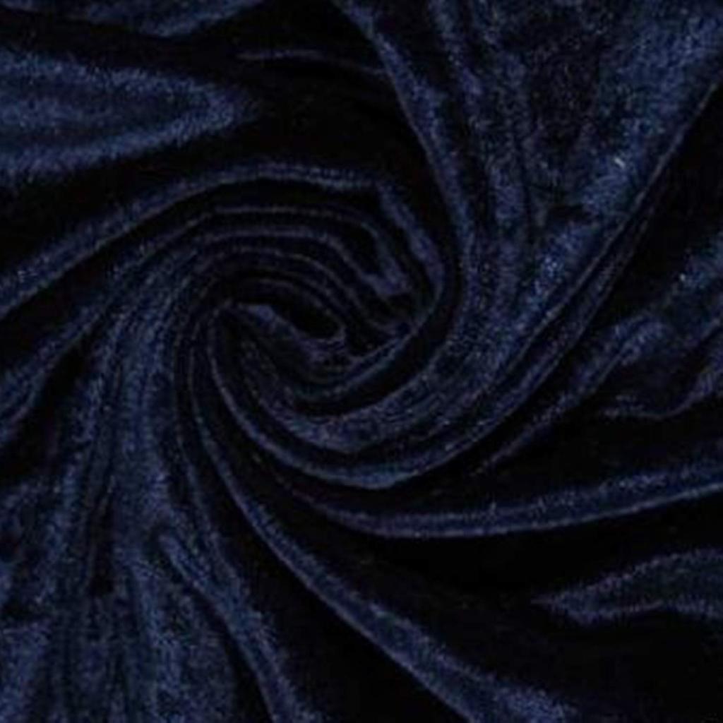 Moonfarm Velvet Available In 20 Solid Approximately X 2m High-Gloss Fabric, Colors, Colors, 1.5m (Navy)