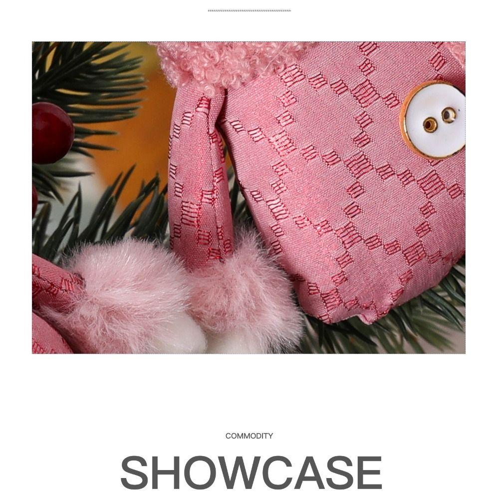 Pink Doll Decoration Plush Tree Hanging Decoration Party Supplies Christmas Tree Pendant Gift