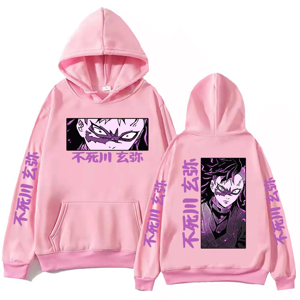 Anime Demon Slayer Shinazugawa Genya Hoodie Harajuku Pullover Tops Man Woman Sweatshirt Fans Gift