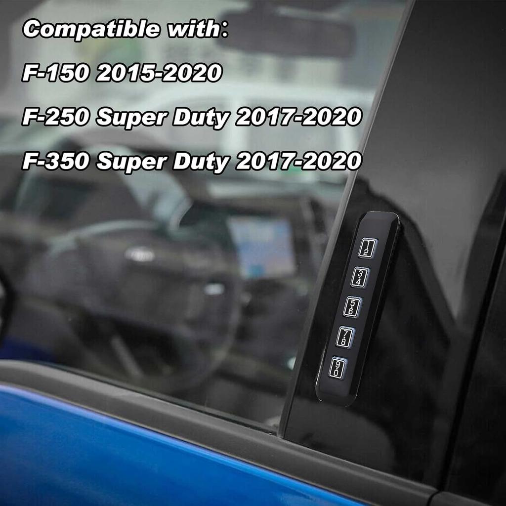 Keyless Entry Keypad Driver Side Left Compatible With F150 2015- F250 Super Duty F350 Super Duty 2017- Replace OE# 601-046 FL3Z-14A626-AD