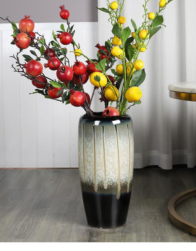 Handmade Large Ceramic Floor Vase for Living Room or Hotel - Perfect for Fresh Flowers