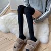Women Thermal Socks Hosiery Autumn Winter High Tube Splicing Stockings Knee-socks Korean Style Casual Sock