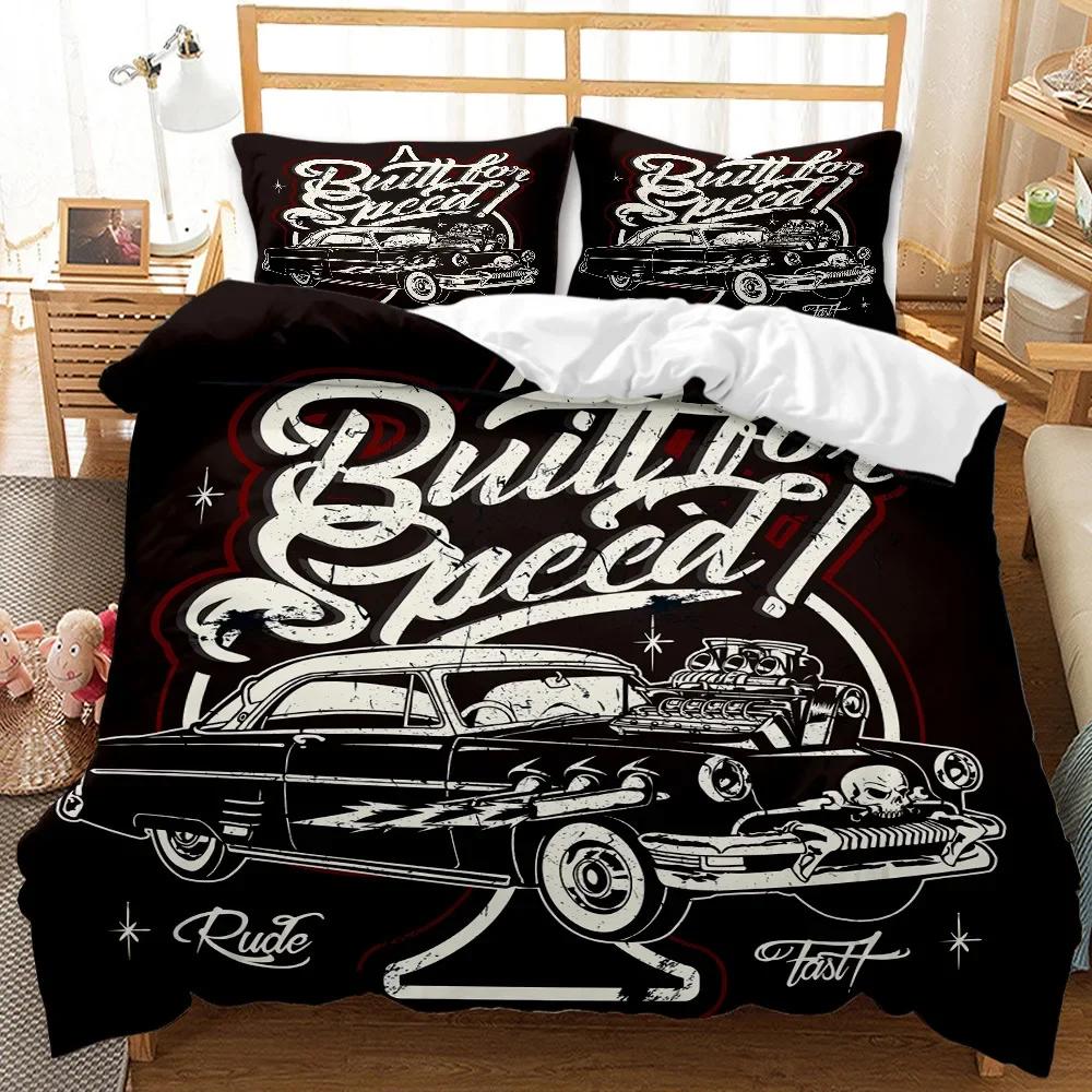 Toy Car Construction Vehicle Excavator Boy Duvet Cover Set For Kids Single Aldult My World Bed Linen 2 People Bedroom Set Cover
