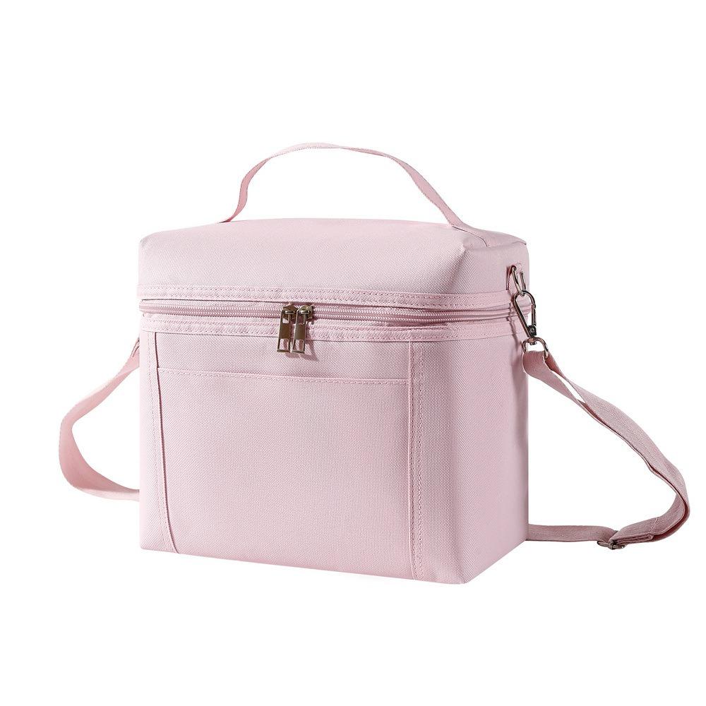 Large Capacity Insulated Lunch Bag Adjustable Shoulder Strap Food Tote Bag Picnic Bag  Lunch