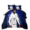 3d Digital Print Thickened Down Alternative Cotton Air Conditioning Quilt Football Star Quilted Bedding Set (3-piece)
