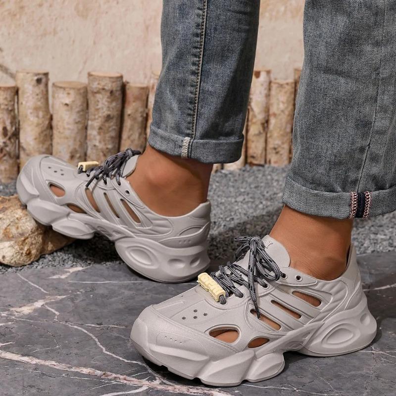 Men's Summer Sandals Shoes Thick Height Increasing Sole Anti Slip Breathable for Hiking Outdoor Adventures Free Shipping