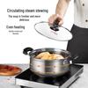 COOKER KING 304 Stainless Steel Soup Pot with Steamer Insert, 22cm