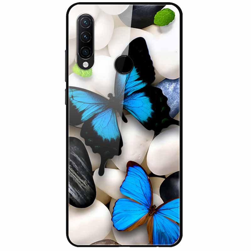 For Huawei P30 Pro Lite Case Cool Tempered Glass Luxury Coque Covers for Huawei P20 Lite P 20 P20Pro P30Pro P 30 Hard Back