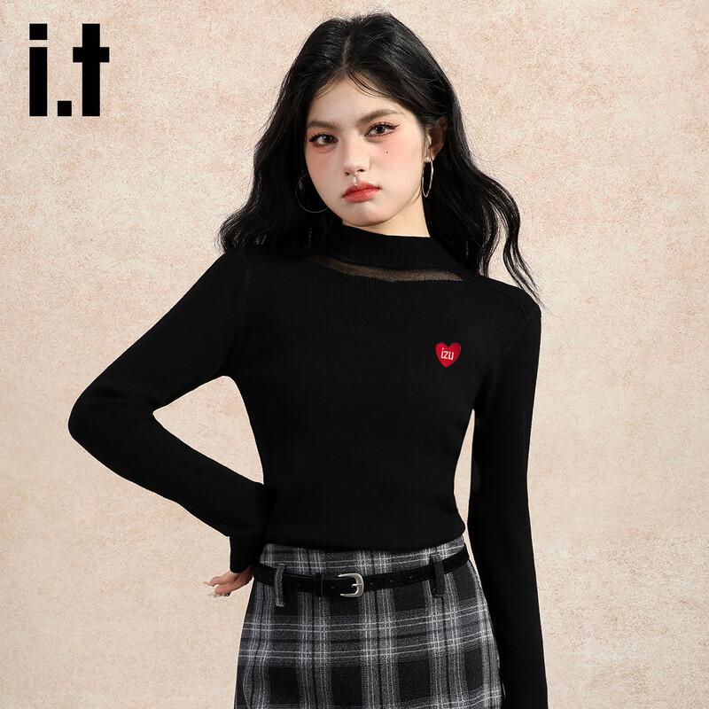 Izzue it Women's Long-Sleeve Mock Neck Pullover Knit Top