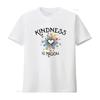 KINDNESS Is Magical Motivational Positive Message Womens T Shirt White Medium Vintage Washed Casual Breathable