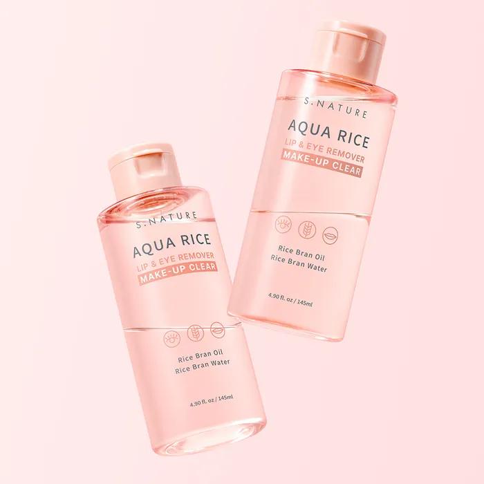 [2PACK] S.Nature Aqua Rice Lip & Eye Remover 145ml