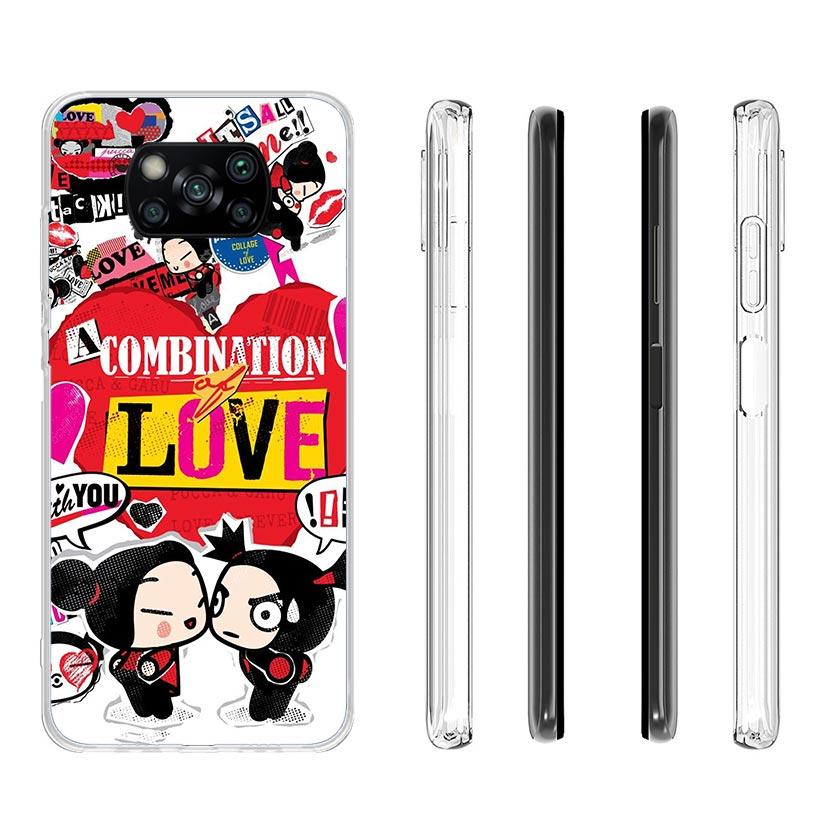 Cute Cartoon Pucca Garu Case Phone Cover for Xiaomi Poco X3 Nfc X5 X6 X7 X4 Gt F7 Ultra F6 F5 Pro F4 F3 M5S M5 M4 M3 5G Trend Fu