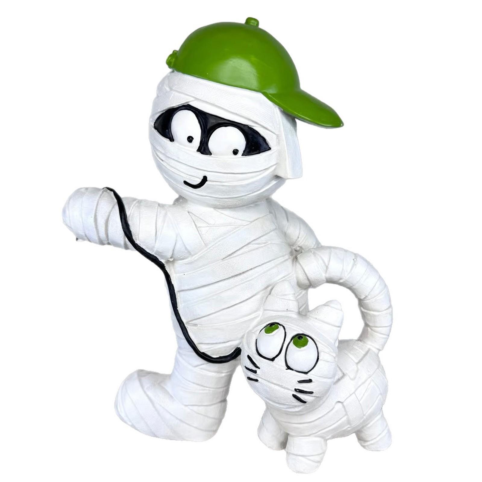 

Cat Mummy Walking - Halloween Party Scene Decoration, Table Ornaments, Resin Handicrafts One Size