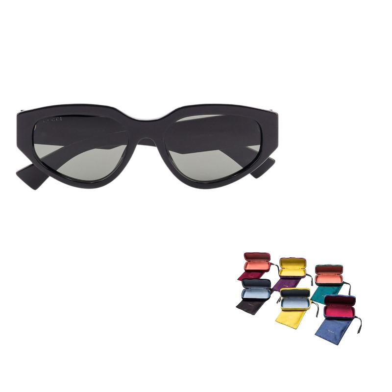 

GUCCI Logo Design Acetate Cat s Eye Sunglasses Women s Black F чёрный