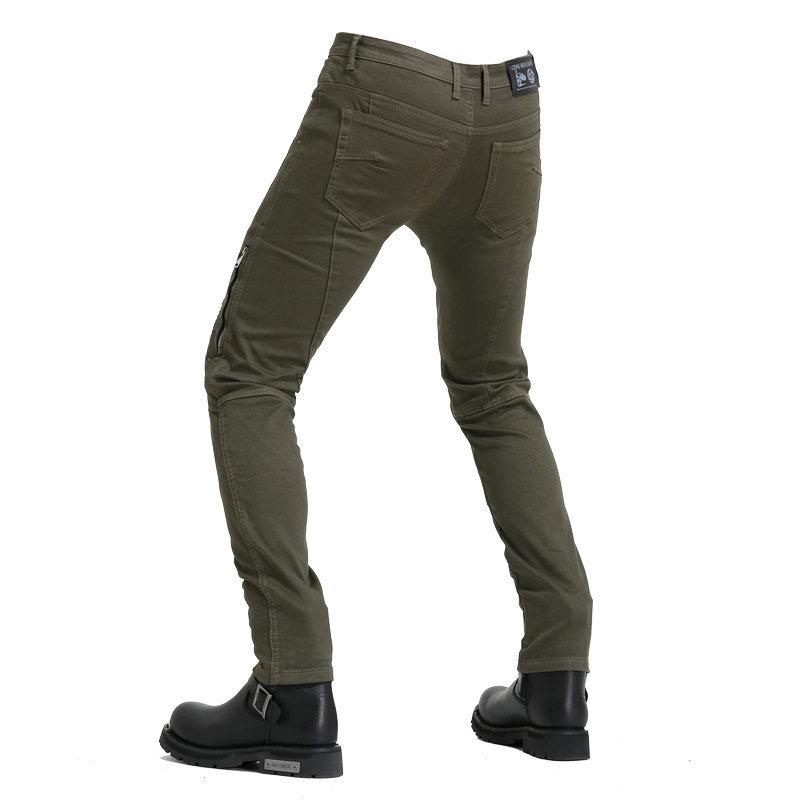 Motorcycle Jeans Men's Slim-fit Elastic Locomotive Pants, Riding Off-road Racing Anti-drop Pants