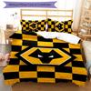 3pcs Football Club Logo Pattern Bedding Set Duvet Cover Set Includes Duvet Cover &pillowcases,perfect All Season Bedroom Decoration&gift