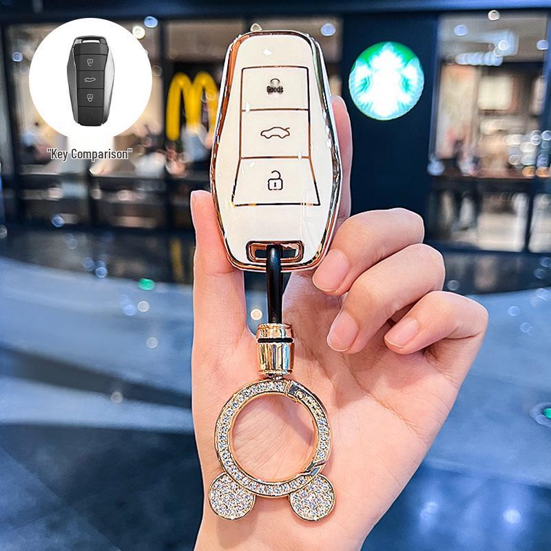 Compatible Key Case for JAC Yiwei 3, Aipao T, Sihao e10x, Huaxianzi X8Plus, and Car A5 Models (2023)