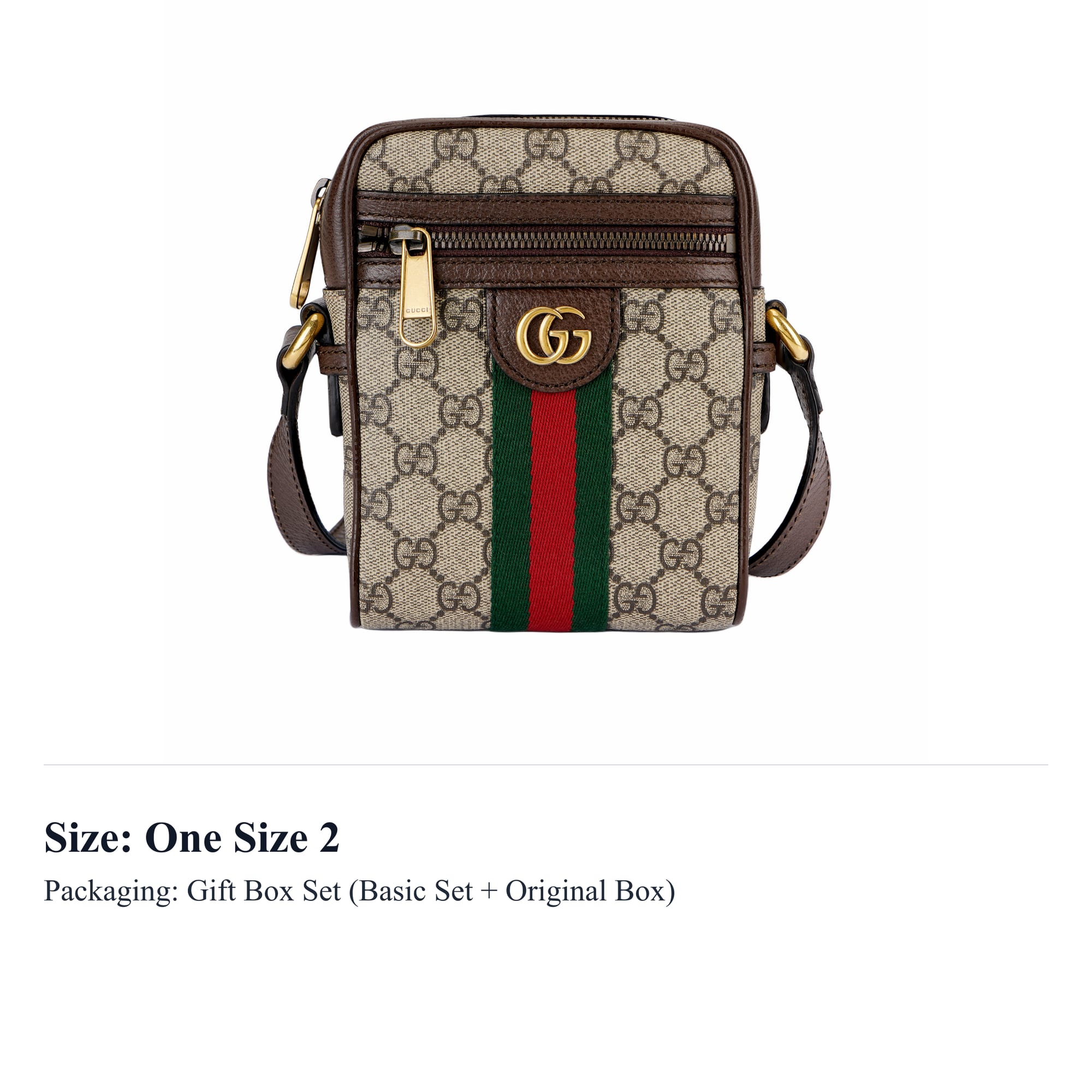 GUCCI Ophidia GG Shoulder Bag Beige/Ebony