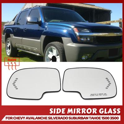 Seitlich beheiztes Außenspiegelglas Weitwinkel-Rückspiegel Für Chevy Chevrolet Avalanche Silverado Suburban Tahoe 1500 3500