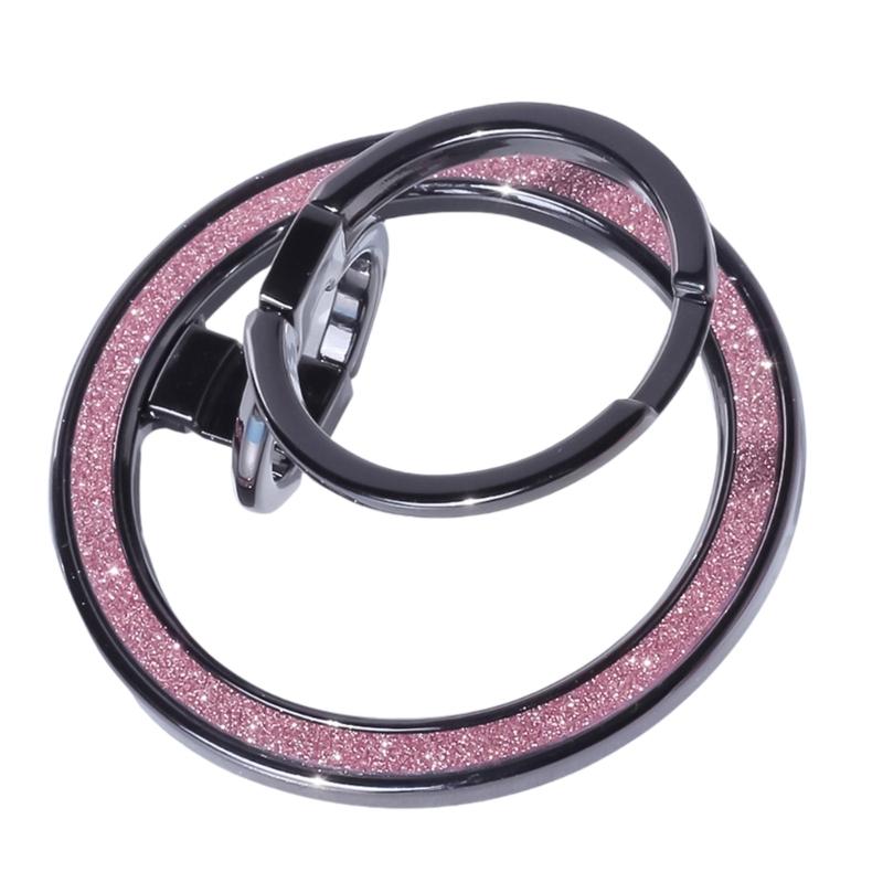 Magnetic Phone Rings Holder for Smartphone Magnet Finger Rings Grip Stand Holder,Foldable Desktop Phone Stand