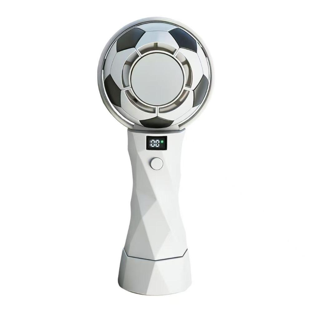 

Rechargeable Soccer Cooling Electric Fan High Speed Handheld Fan Cute Portable Fan Summer