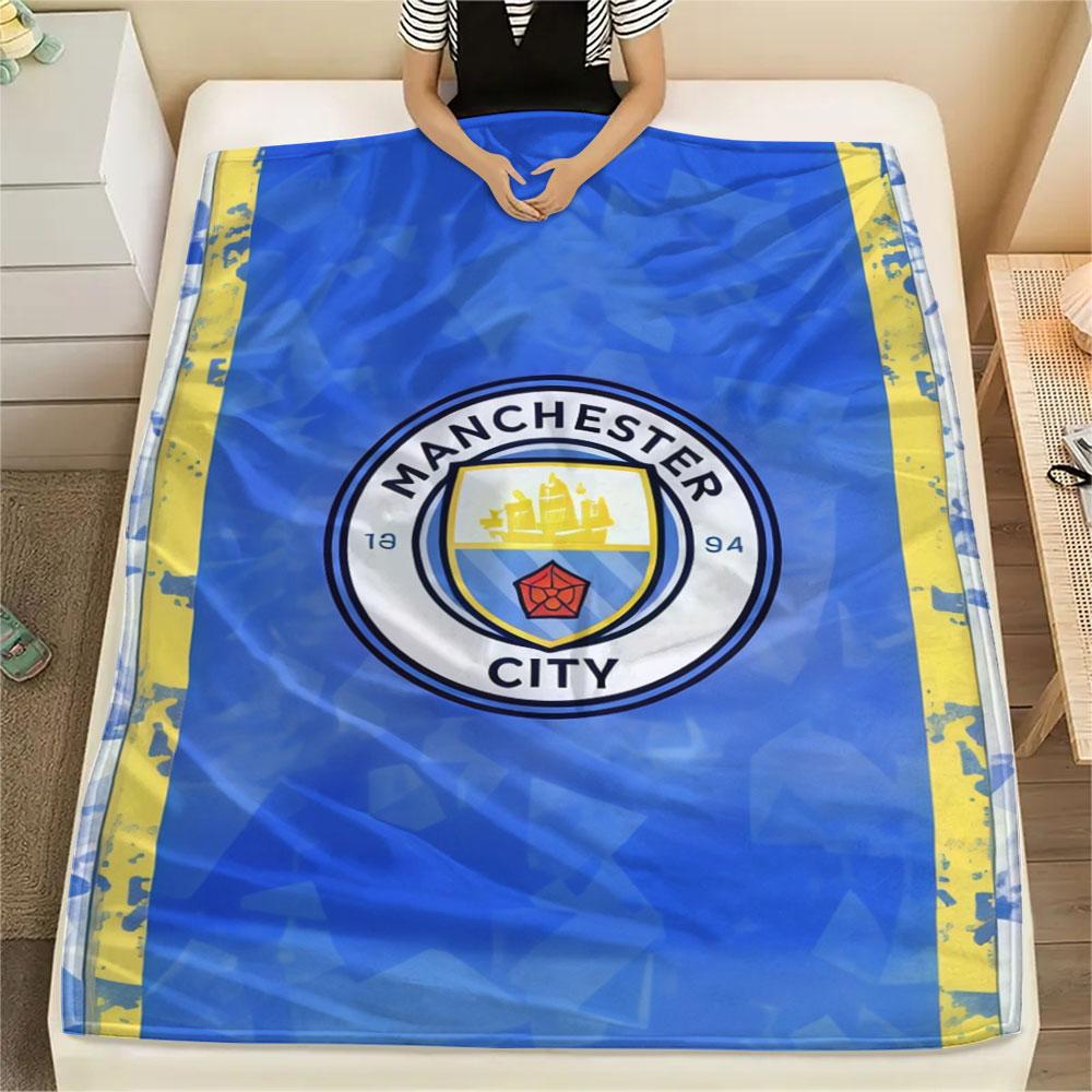 Helle MCFC Future Decke, Hohe Qualität, Bequem für Alle Jahreszeiten, Heimdekoration, Wärme und Komfort