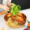 Stainless Steel Mixing Bowl Thickened Dough Kneading Basin 32cm Multi-Purpose Basin for Stirring Salads Beating Eggs Cleaning Vegetables KTY