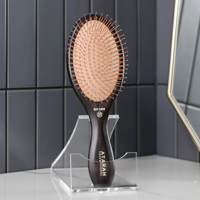 Atara Gold Pin Cushion Scalp Massage Hair Brush Medium 21
