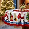 Christmas Red Tablecloth, Santa Snowflake Decoration Waterproof Coffee Table Cloth, Table Cloth Festive Atmosphere Tablecloth