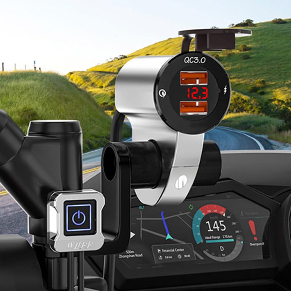 Clamp Bar for Motorcycles and Motorcycles, Smartphone Holder, Handle, Clamp Bar, Mirror Mount, Bicycle, Universal, Expansion, Easy Installation