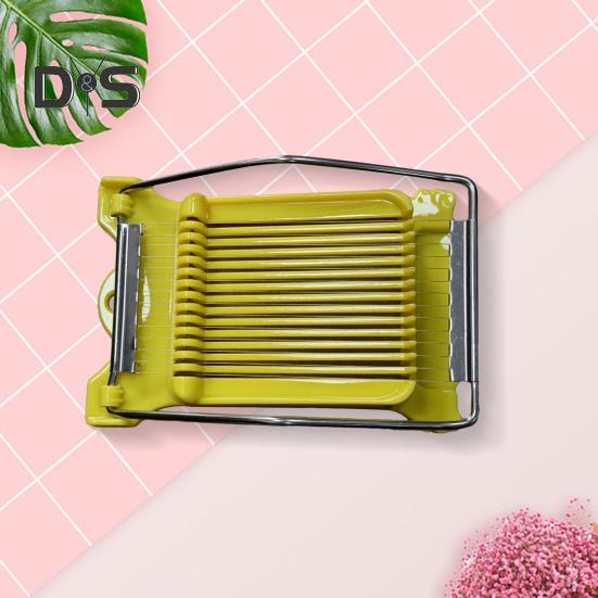 Potato Egg Slicer Easy Press Food Slicer Luncheon Meat Cutter with 14 Stainless Steel Wires Cheese Slicer for Soft Fruit Tofu Dragon Fruit