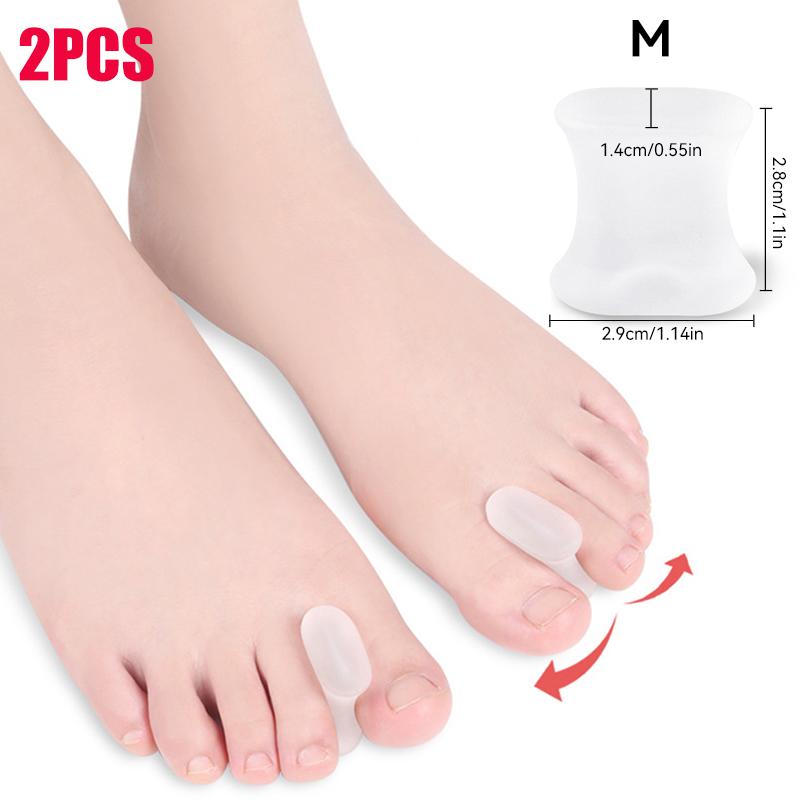 Zehenspreizer Silikon Zehenspreizer Separator Hühnerauge Hallux Valgus Orthopädische Abstandshalter Hühnerauge Überlappend Hammerzehe Zehenkorrektor