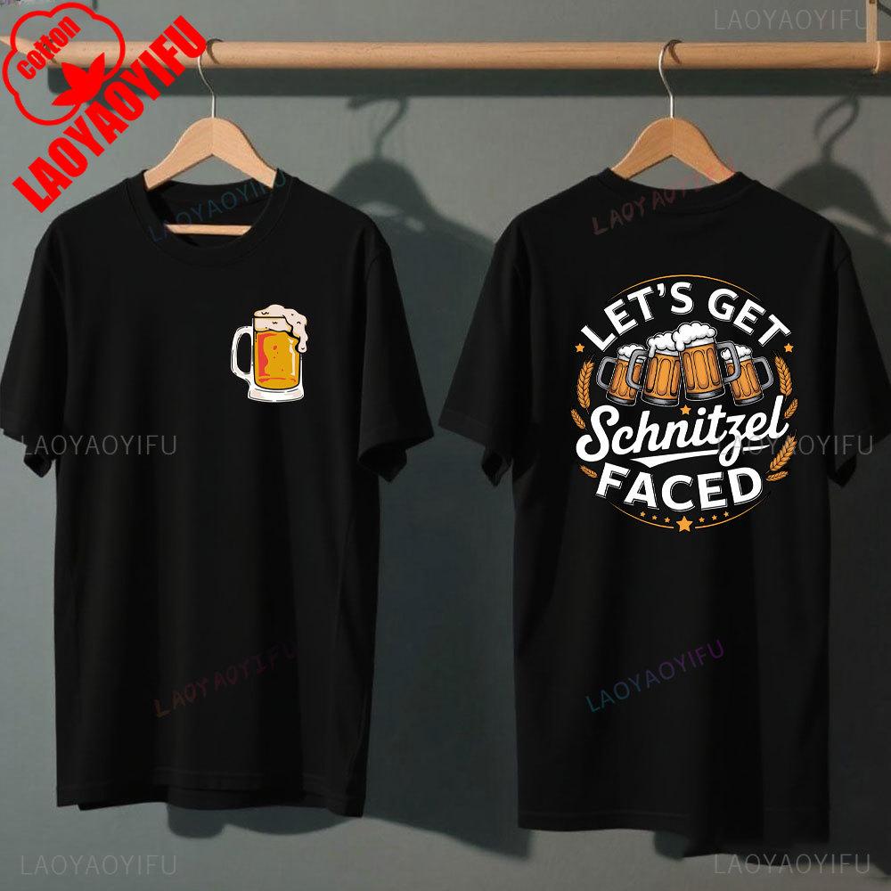 Oktoberfest Bavarian Beer Festival T Shirt Unisex Funny German Party Outfit Short Sleeve Top With Pretzel And Sausage Design