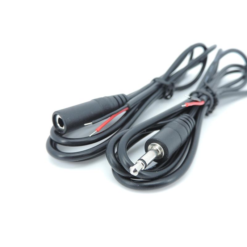 1M 3,5 MM Audio 2-polig 2-adrig Stecker Buchse Verlängerungskabel Aux-Anschluss DIY Reparatur 3,5 mm Monodrähte DIY Audio