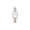 [Official Limited Edition/2-Year Warranty/Authentic] Daniel Wellington DW Women's Quadro Lumine 5-Link Two-Tone GS White 20x26 Rose Gold Mother-of-Pea
