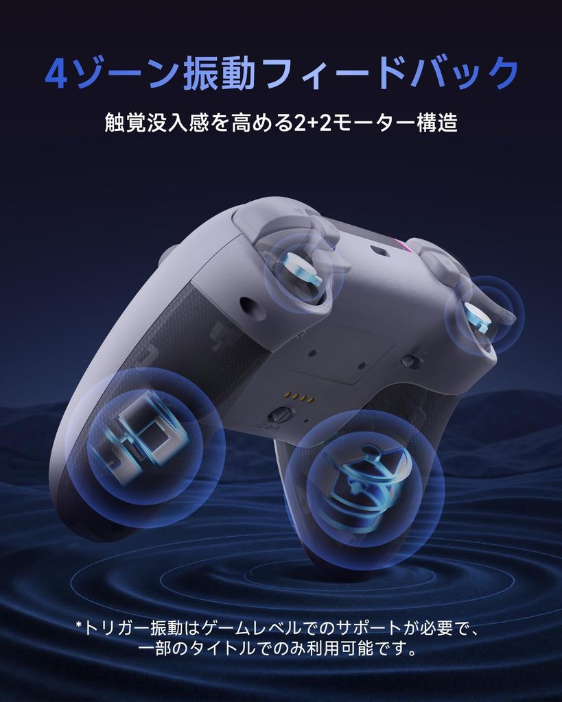 EasySMX X05PRO Wireless PC Controller with Dual-Level Hole Triggers, 1000Hz Polling Rate, RGB Backlight, Soft-Tone Buttons, for Steam Deck, Switch 2,