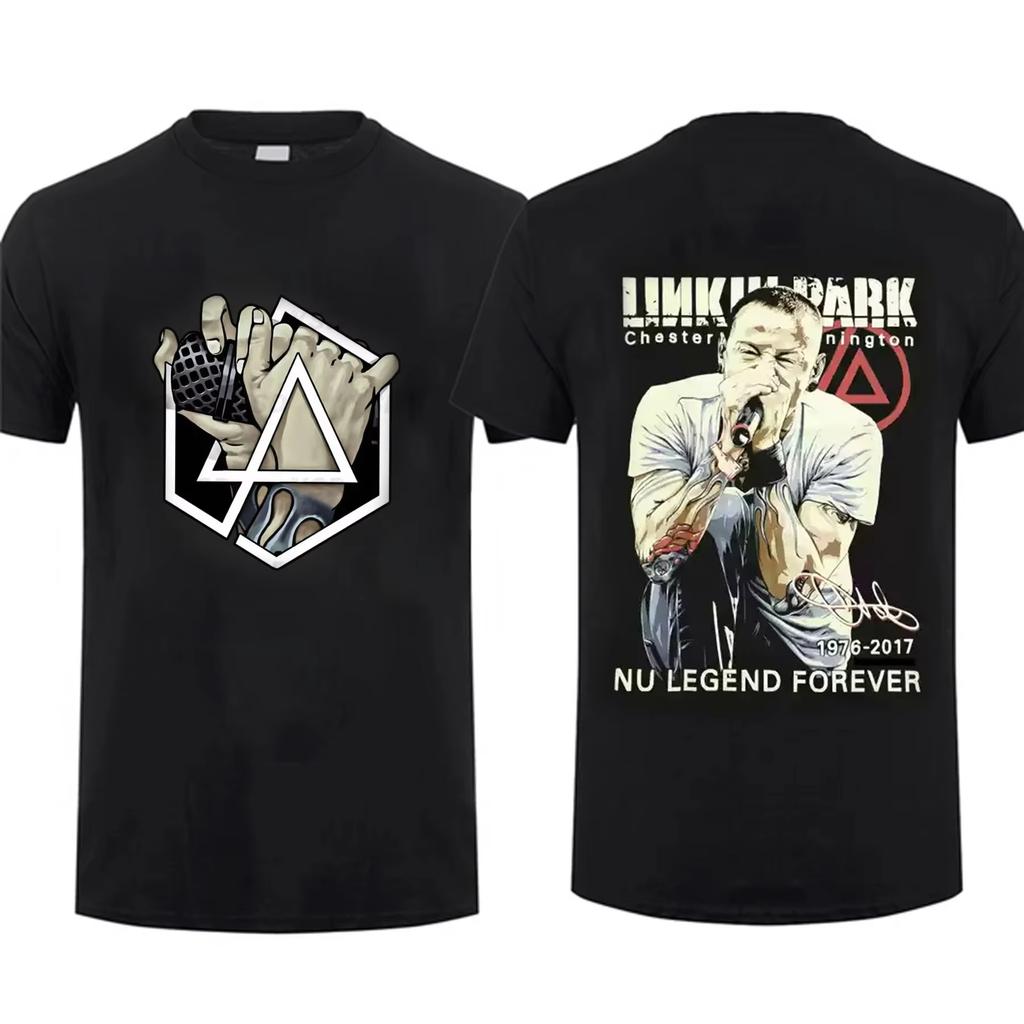 Linkin Park Undergraver Målflagget Evolusjonsteorien Meteora 20-årsjubileumspark T-skjorte Nostalgisk Herre Dame T-skjorte Vintage Topper