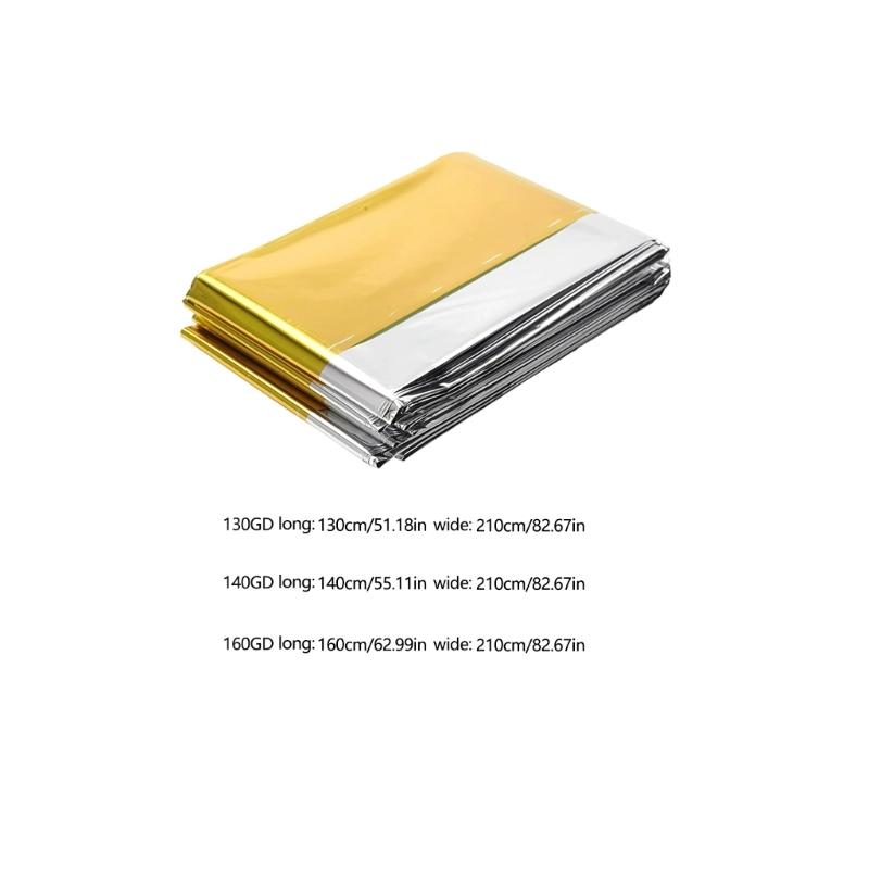 Outdoor Survival Blankets Emergency Thermal Blanket Windproof Insulation Aluminum Film Thermal Blanket for Camping