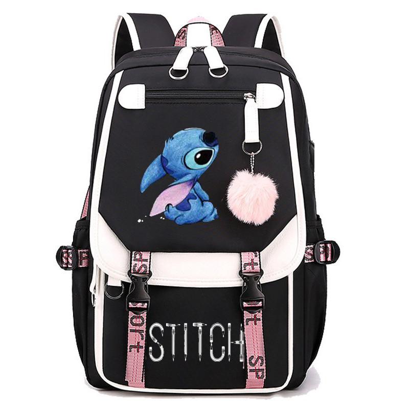 Fashionable Color Blocked Stitch Pattern Student Large Capacity Backpack For Travel And School Use
