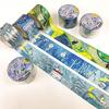 Seal-do Made in Japan Foil-Stamped Kenji Miyazawa "Ame ni mo Makezu" Kirapika Masking Tape, 27mm wid