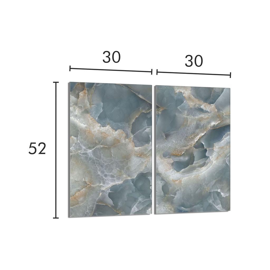 Glass Protective Stovetop Panel 2x30x52 Marble