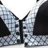 CINOON Women's Sexy Camisole Bra Front Closure Wire-Free Push Up Bra Beautiful Back Comfortable Breathable Bra