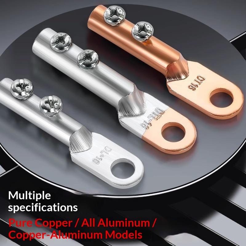 Cable Copper Joint Screw Fixed Copper Wire Nose Copper Aluminum Transition Terminal Aluminum Wire Ear Crimp Terminal Connector