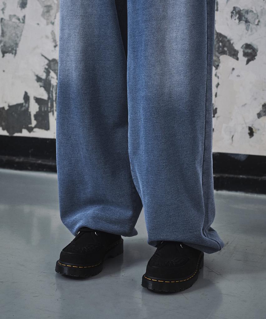 MUSINSA STANDARD WOMAN Women'S Faded Wide Sweatpants [Blue Grey]