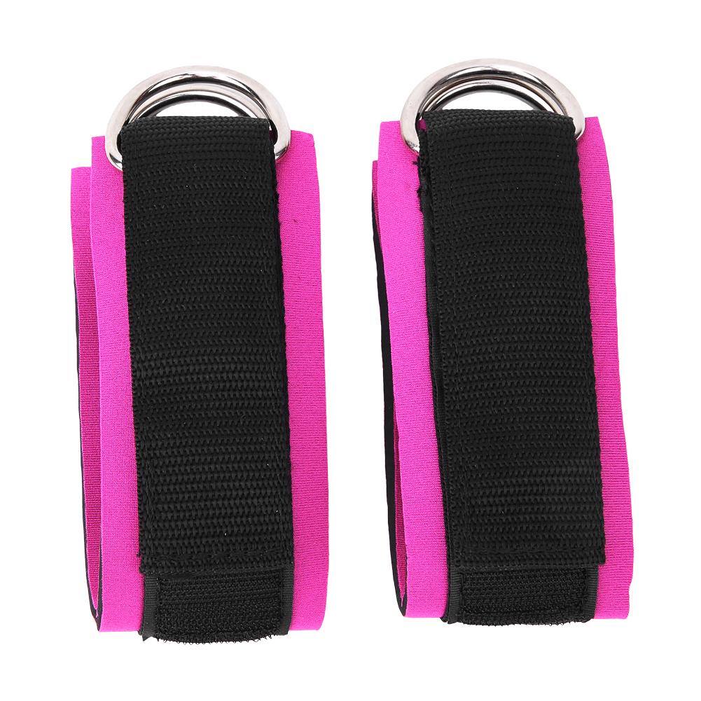1 Pair Sports Resistance Exercise D Shape Ring Buckle Ankle Tape Training Protective Equipment(Storage Bag Packing Rose
