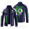 Hot men's clothing European size vauxha motorcycle leather jacket racing suit men's PU leather jacket jacket