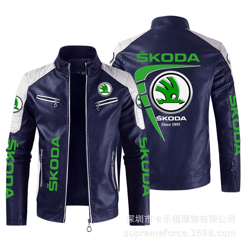 Hot men's clothing European size vauxha motorcycle leather jacket racing suit men's PU leather jacket jacket