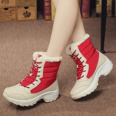 Botas de Nieve para Mujer Otoño/Invierno 2024 - Aumento Interno, Antideslizantes, Caña Alta, Talla Grande 42, Calidez Plus de Terciopelo