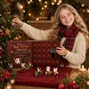 -Giorno Natale Ornamento Acrilico 2D Calendario dell'Avvento per Decorazione Festiva e Regalo